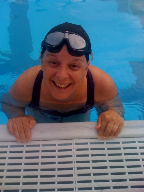 Back in the pool just 10 days post-op!